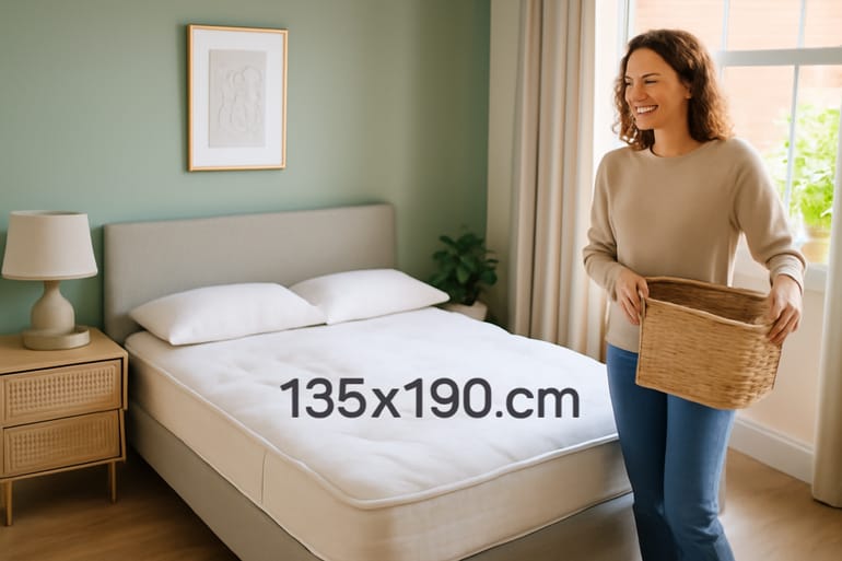 Double mattress sizing guide: 135x190 cm in the UK