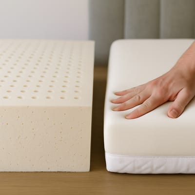 Latex vs memory foam: the quick overview