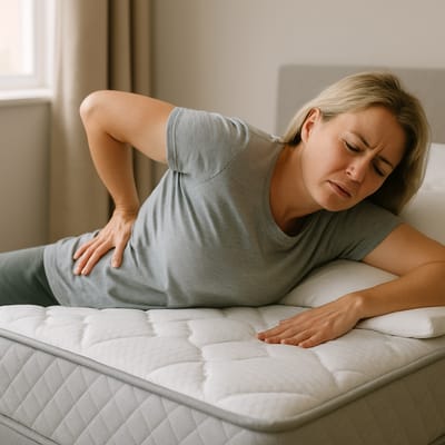 Back pain relief and alignment: fit by sleep position