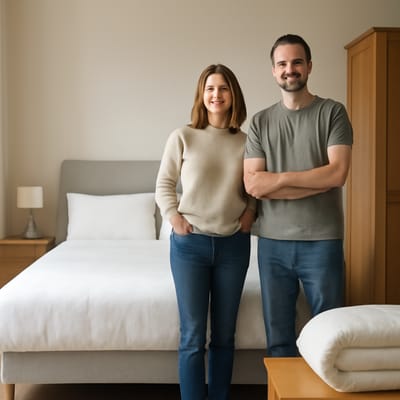 UK double (135x190) vs UK queen: size and space impact