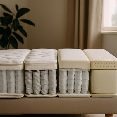 Pocket sprung vs open coil, hybrid and latex: which suits you?