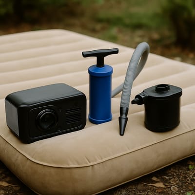 Inflation options: built-in pump vs manual vs battery