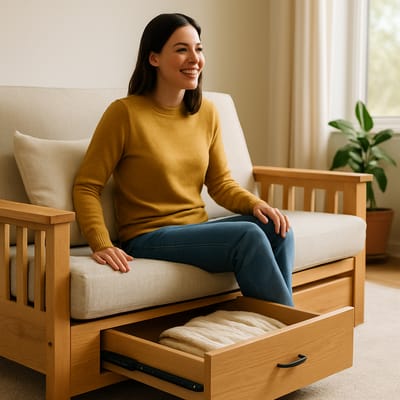 Materials and durability: frame, slides, and mattress