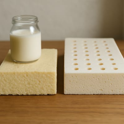 Natural vs blended latex: composition, feel, pros and cons