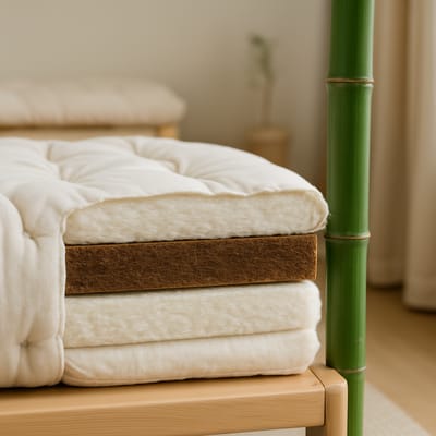 Futon constructions explained: cores, layers, and bamboo