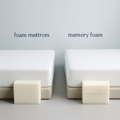 How do foam, memory foam, sprung, latex, and hybrid mattresses differ?