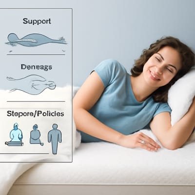 How do support, firmness, and sleeping position affect comfort?